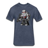 Character #58 Fitted Cotton/Poly T-Shirt by Next Level - heather navy