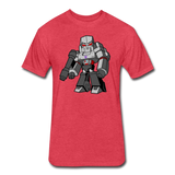 Character #58 Fitted Cotton/Poly T-Shirt by Next Level - heather red