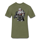 Character #58 Fitted Cotton/Poly T-Shirt by Next Level - heather military green