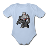 Character #58 Organic Short Sleeve Baby Bodysuit - sky