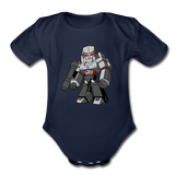 Character #58 Organic Short Sleeve Baby Bodysuit - dark navy