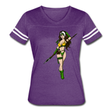 Character #59 Women’s Vintage Sport T-Shirt - vintage purple/white