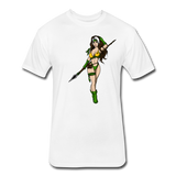 Character #59 Fitted Cotton/Poly T-Shirt by Next Level - white