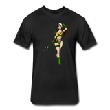 Character #59 Fitted Cotton/Poly T-Shirt by Next Level - black