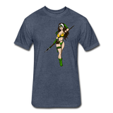 Character #59 Fitted Cotton/Poly T-Shirt by Next Level - heather navy