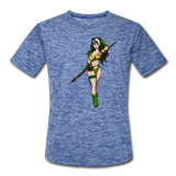 Character #59 Men’s Moisture Wicking Performance T-Shirt - heather blue