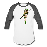 Character #59 Baseball T-Shirt - white/charcoal