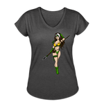 Character #59 Women's Tri-Blend V-Neck T-Shirt - deep heather