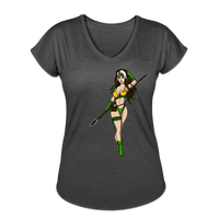 Character #59 Women's Tri-Blend V-Neck T-Shirt - deep heather