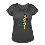 Character #59 Women's Tri-Blend V-Neck T-Shirt - deep heather