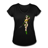 Character #59 Women's Tri-Blend V-Neck T-Shirt - black