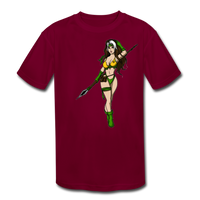 Character #59 Kids' Moisture Wicking Performance T-Shirt - burgundy