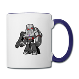 Character #58 Contrast Coffee Mug - white/cobalt blue