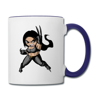Character #60 Contrast Coffee Mug - white/cobalt blue