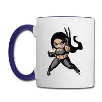 Character #60 Contrast Coffee Mug - white/cobalt blue
