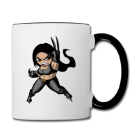 Character #60 Contrast Coffee Mug - white/black