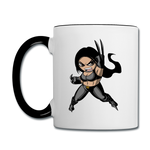 Character #60 Contrast Coffee Mug - white/black