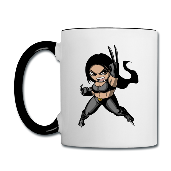 Character #60 Contrast Coffee Mug - white/black