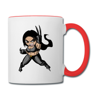 Character #60 Contrast Coffee Mug - white/red
