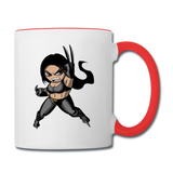 Character #60 Contrast Coffee Mug - white/red