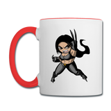 Character #60 Contrast Coffee Mug - white/red