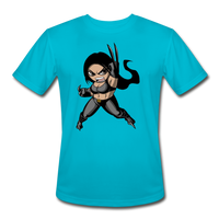 Character #60 Men’s Moisture Wicking Performance T-Shirt - turquoise