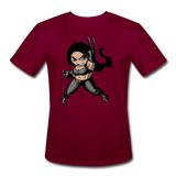 Character #60 Men’s Moisture Wicking Performance T-Shirt - burgundy