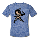 Character #60 Men’s Moisture Wicking Performance T-Shirt - heather blue