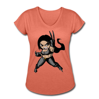 Character #60 Women's Tri-Blend V-Neck T-Shirt - heather bronze