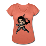 Character #60 Women's Tri-Blend V-Neck T-Shirt - heather bronze