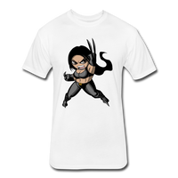 Character #60 Fitted Cotton/Poly T-Shirt by Next Level - white