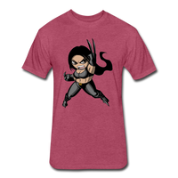 Character #60 Fitted Cotton/Poly T-Shirt by Next Level - heather burgundy