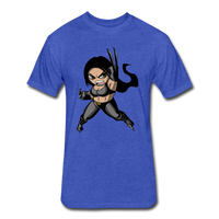 Character #60 Fitted Cotton/Poly T-Shirt by Next Level - heather royal