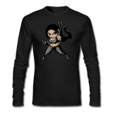 Character #60 Men's Long Sleeve T-Shirt by Next Level - black