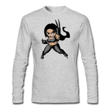 Character #60 Men's Long Sleeve T-Shirt by Next Level - heather gray