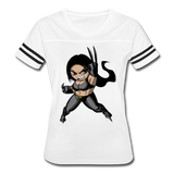 Character #60 Women’s Vintage Sport T-Shirt - white/black