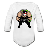 Character #61 Organic Long Sleeve Baby Bodysuit - white