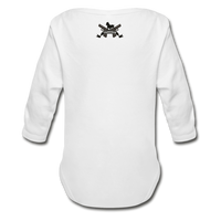 Character #61 Organic Long Sleeve Baby Bodysuit - white