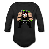 Character #61 Organic Long Sleeve Baby Bodysuit - black