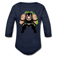 Character #61 Organic Long Sleeve Baby Bodysuit - dark navy