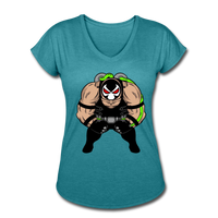 Character #61 Women's Tri-Blend V-Neck T-Shirt - heather turquoise