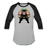 Character #61 Baseball T-Shirt - heather gray/black