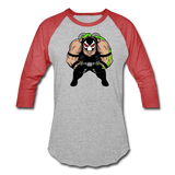 Character #61 Baseball T-Shirt - heather gray/red
