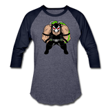 Character #61 Baseball T-Shirt - heather blue/navy