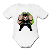 Character #61 Organic Short Sleeve Baby Bodysuit - white