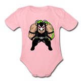 Character #61 Organic Short Sleeve Baby Bodysuit - light pink