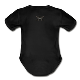 Character #61 Organic Short Sleeve Baby Bodysuit - black