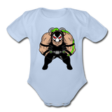 Character #61 Organic Short Sleeve Baby Bodysuit - sky