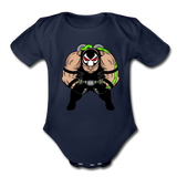 Character #61 Organic Short Sleeve Baby Bodysuit - dark navy