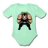 Character #61 Organic Short Sleeve Baby Bodysuit - light mint
